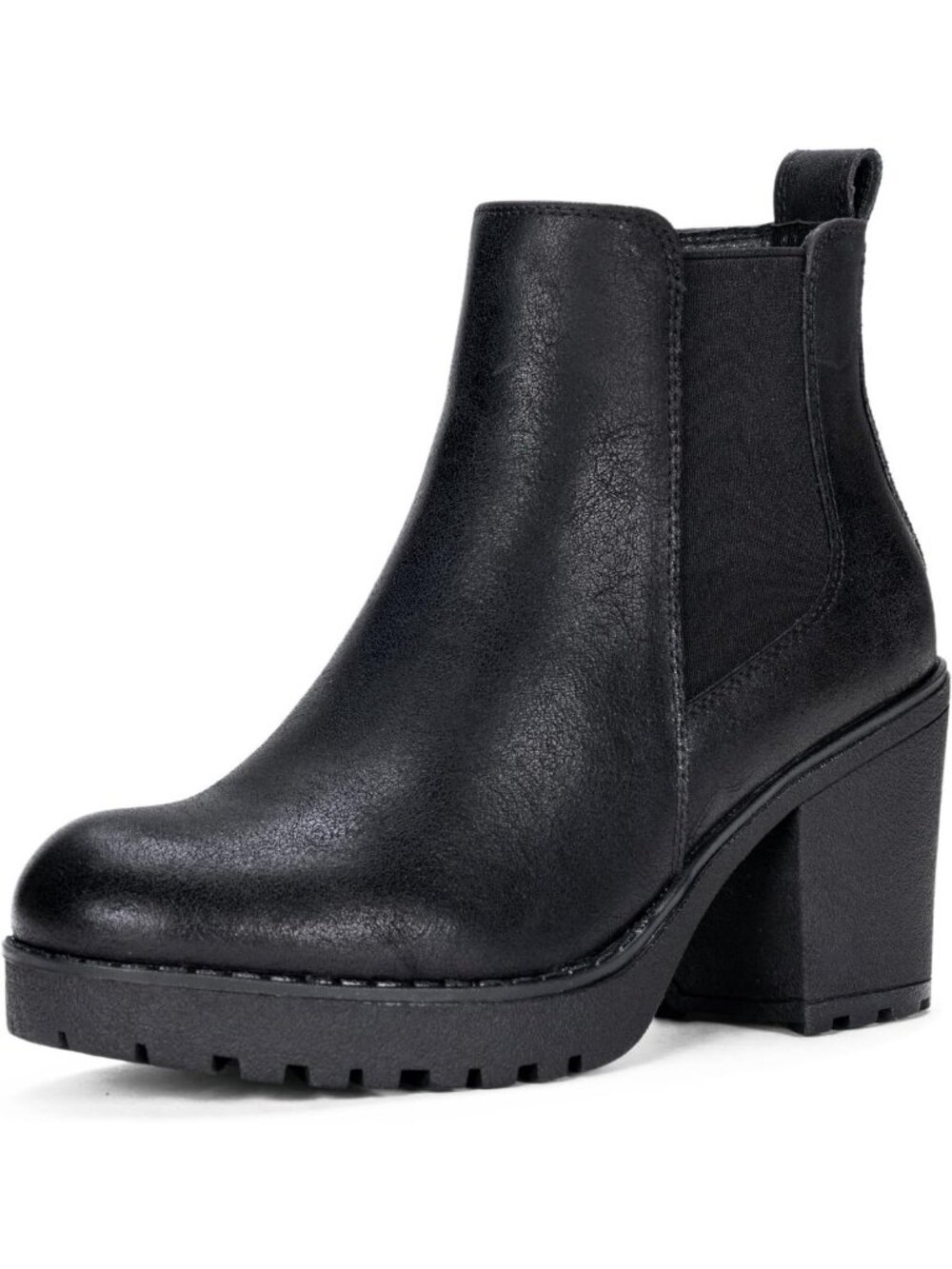 Stylish Women's Chunky Block Heel Platform Chelsea Ankle Boots - Trendy Footwear